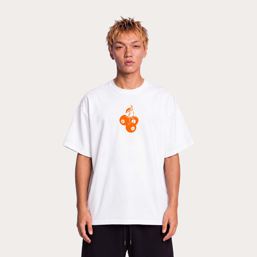 "SPIKED CHERRIES" White Tee