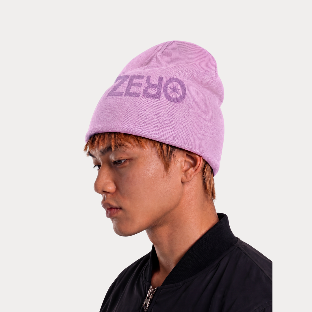 "ZERO STAR" Pink Beanie