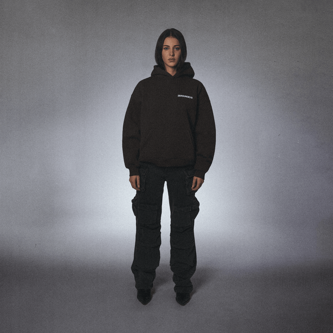 "ZEROUNDICI ENT." Espresso Brown Hoodie