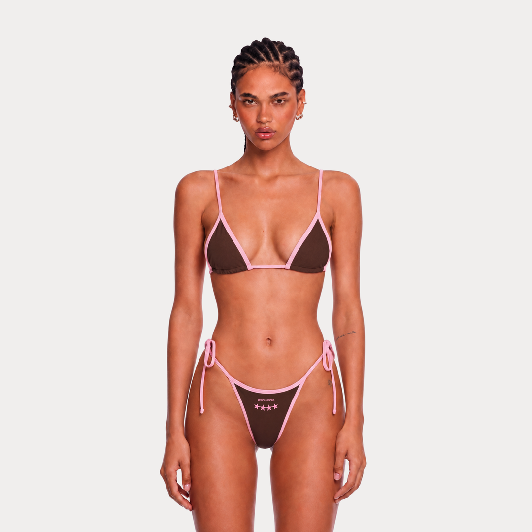 "HAVANA BAY" Brown Bikini Set
