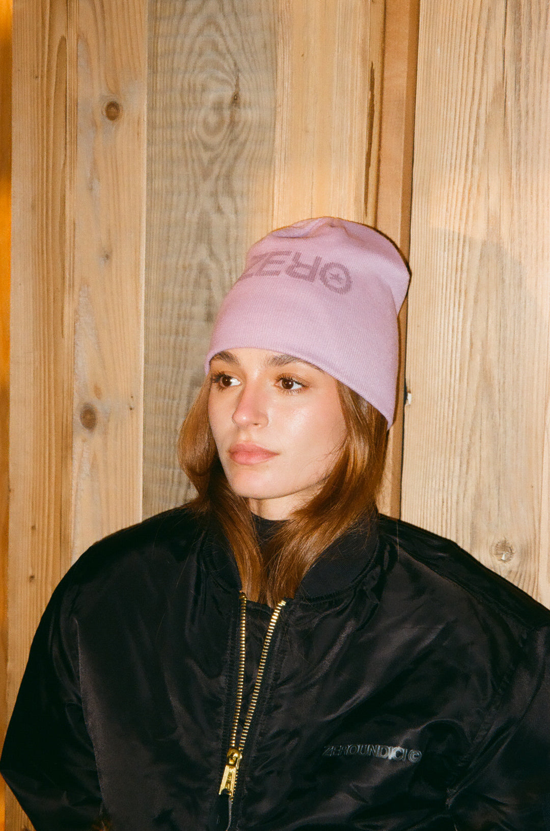 "ZERO STAR" Pink Beanie