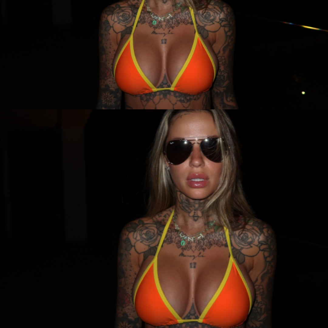 "SUNSET BLVD." Orange Bikini Set