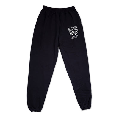 “011 GLOBE" Black Sweatpants - 011-EXPRESS 