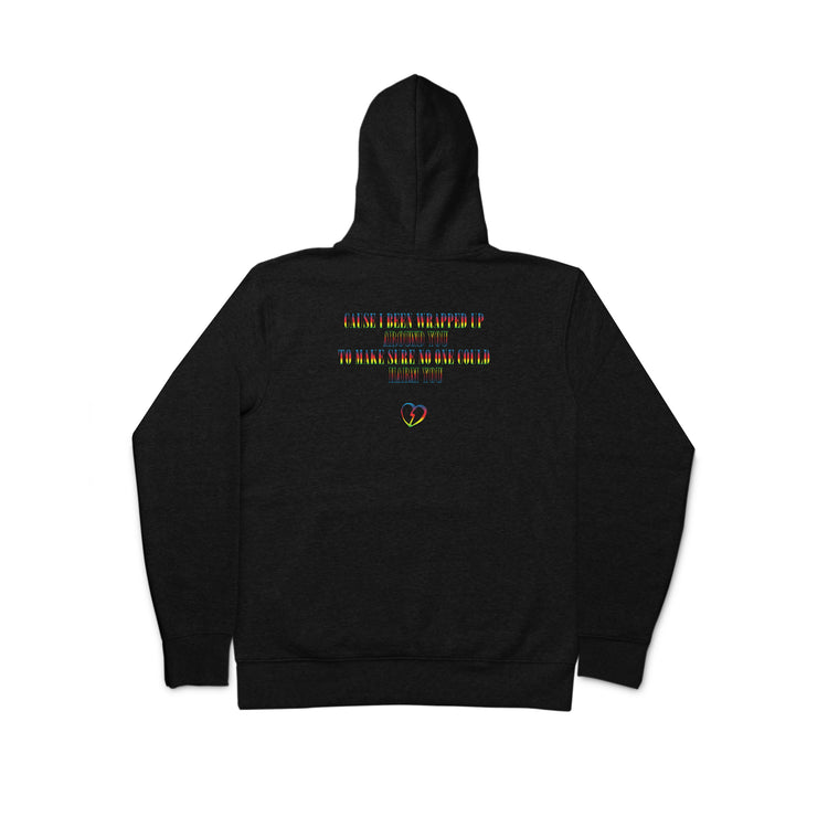 “ARMS AROUND YOU” - Black/Rainbow F&F Hoodie - 011-EXPRESS 
