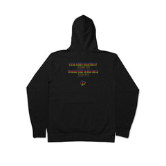 “ARMS AROUND YOU” - Black/Rainbow F&F Hoodie - 011-EXPRESS 