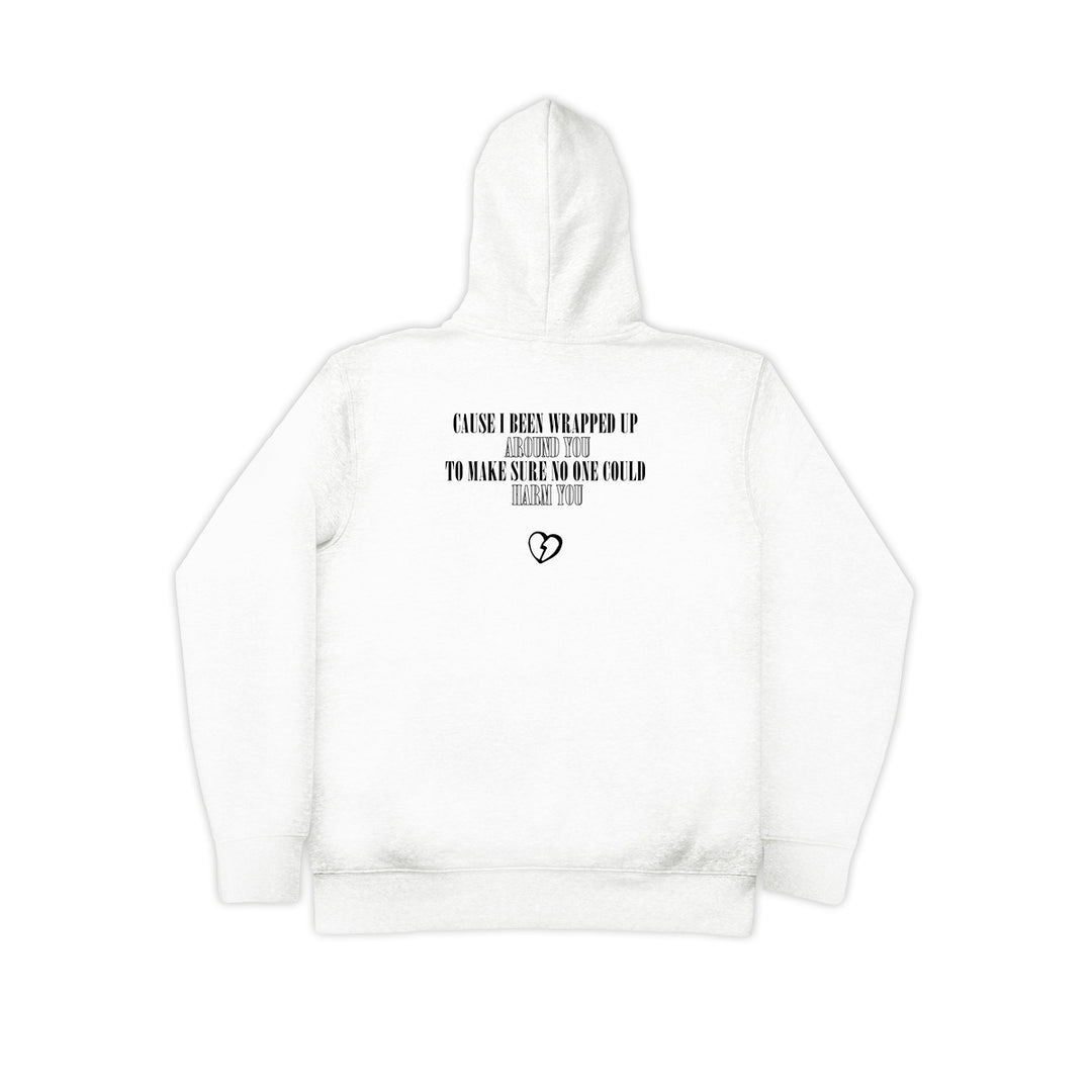 “ARMS AROUND YOU” - Snow White/Black Hoodie - 011-EXPRESS 