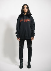 “ARMS AROUND YOU” - Black/Red Hoodie - 011-EXPRESS 