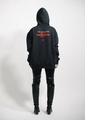 “ARMS AROUND YOU” - Black/Red Hoodie - 011-EXPRESS 