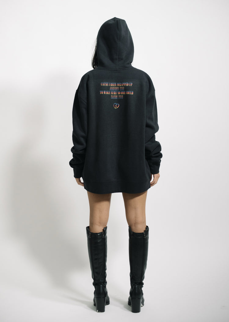 “ARMS AROUND YOU” - Black/Rainbow F&F Hoodie - 011-EXPRESS 