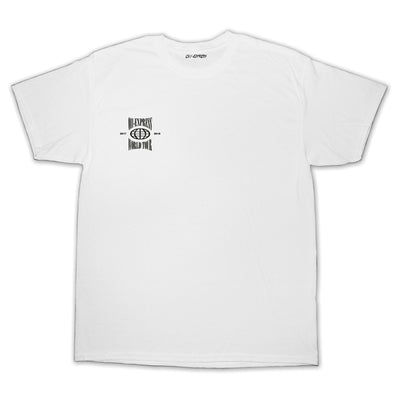 “FAKE LIST" White Tee - 011-EXPRESS 