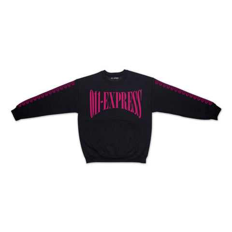 "NOT A WORLD TOUR 3D LOGO" Black Crewneck - 011-EXPRESS 