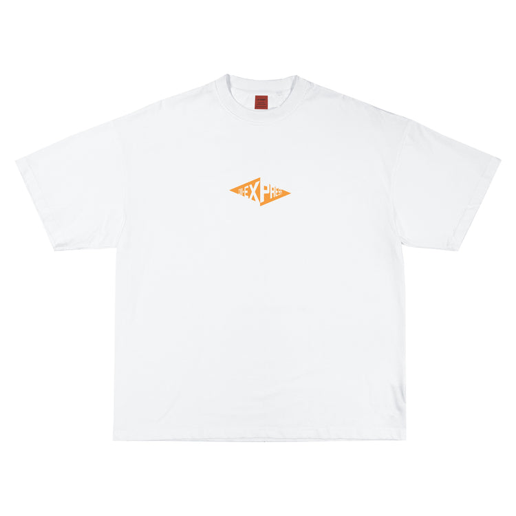 "KATANA LAVA" White Tee - 011-EXPRESS 